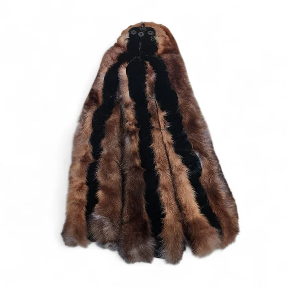 Vintage Brown Mink Fur Stole Wrap - Picture 4 of 6